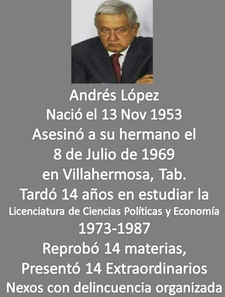 Experto en robar, mentir y traicionar!!!
#AMLOElBlanqueador