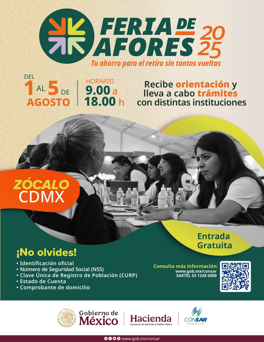 🧓💼 ¿Sabes en qué AFORE estás y cuánto llevas ahorrado para tu retiro?
Conocer esta info te ayuda a tomar mejores decisiones para tu futuro.
✅ Revisa tu saldo
✅ Resuelve dudas
✅ Recibe orientación gratuita
#Afore #EducaciónFinanciera