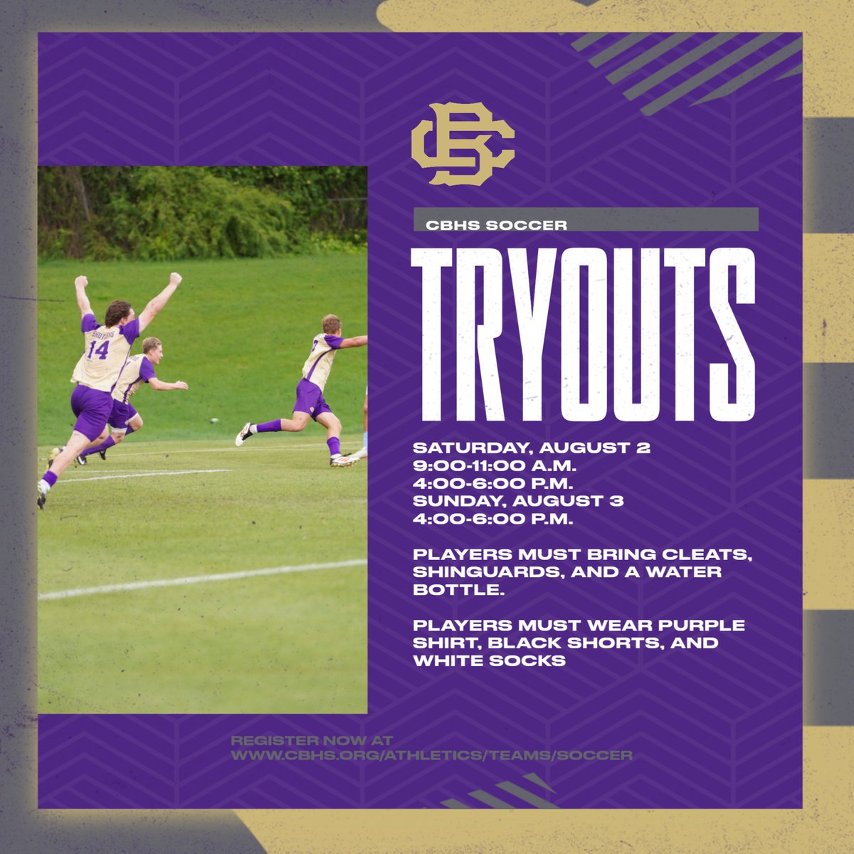 BROTHERS SOCCER TRYOUTS!!  
<a href="/BrothersSoccer/">CBHS Soccer</a>