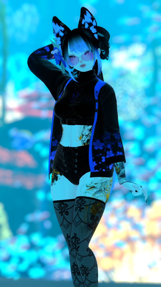 VRCSly's tweet image. Hear that sound ringing in your mind? 💙🧡
Shinobu by @WakkiVR releasing July 9th!