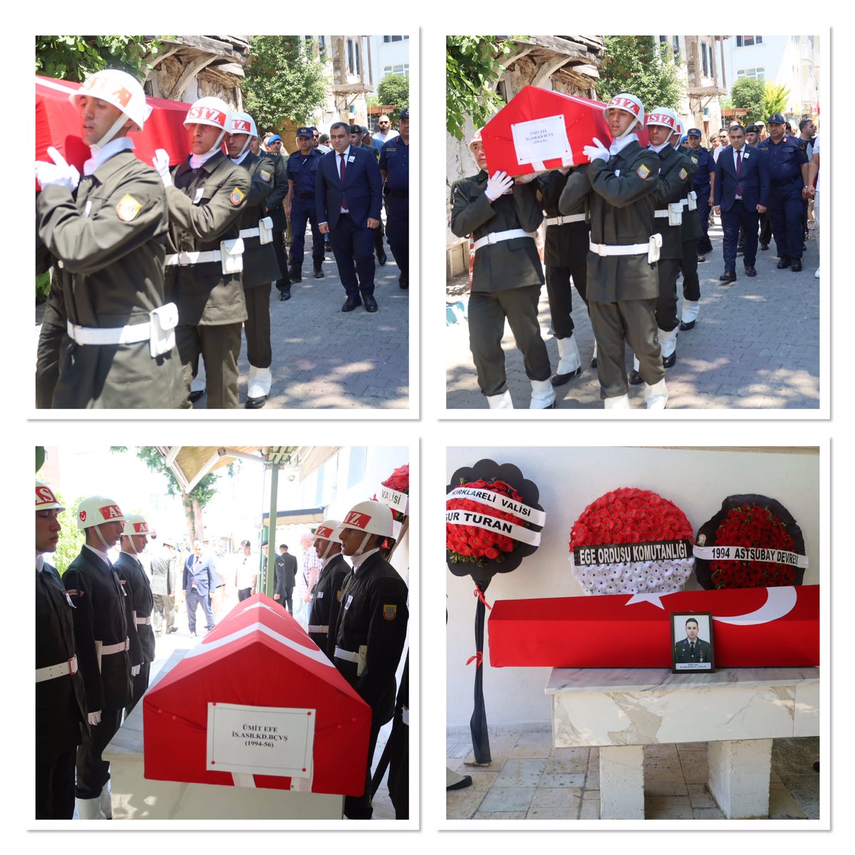 İzmir Ege Ordu Karargah Grup  Komutanlığı Personeli İs.Kd.Bçvş.Ümit EFE kalp krizi geçirmesi sonucu vefat etmiştir.Kaymakamımız Sayın Kemal BALABAN aileye Valimiz Sayın Uğur TURAN’ın başsağlığı dileklerini iletti. Merhuma Allahtan rahmet, ailesine sabırlar diledi. <a href="/ugurturan68/">Uğur Turan</a>