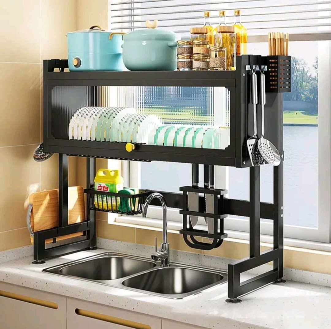 kat28RN's tweet photo. 2-Layer Stainless Steel Tableware Rack with Lid 65/75/85/95/105cm Cross Sink  Dish Rack Kitchen Rack https://t.co/YdkTub3zkh https://t.co/THkmLm6dpN