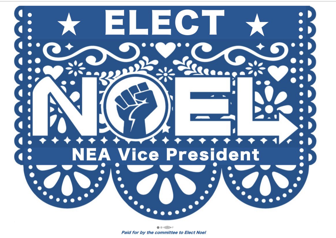 🚨 I’m running for NEA Vice President!

At the close of the NEA RA in Portland, I proudly launched my campaign to keep member voices at the center of our union.

Join our team and follow us here: l.ead.me/noelc
#ElectNoel #NEAVP #UnionStrong #NEARA2025