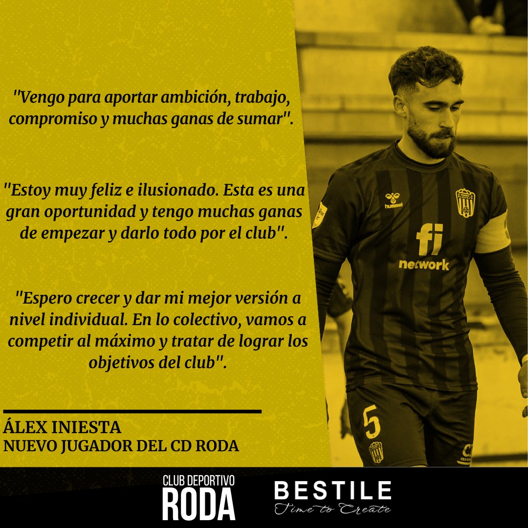 cdroda's tweet photo. ¡Habla nuestro nuevo central 🫡!

🎙️ @AlexIniesta4 🎙️

#CDRoda #SomRoda https://t.co/3PBRnKCNod
