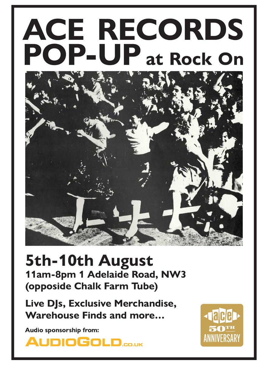 AceRecordsLtd's tweet image. Less than a month to go until the Ace Pop Up Shop at 1 Adelaide Road, London NW3 3QE. 🔥