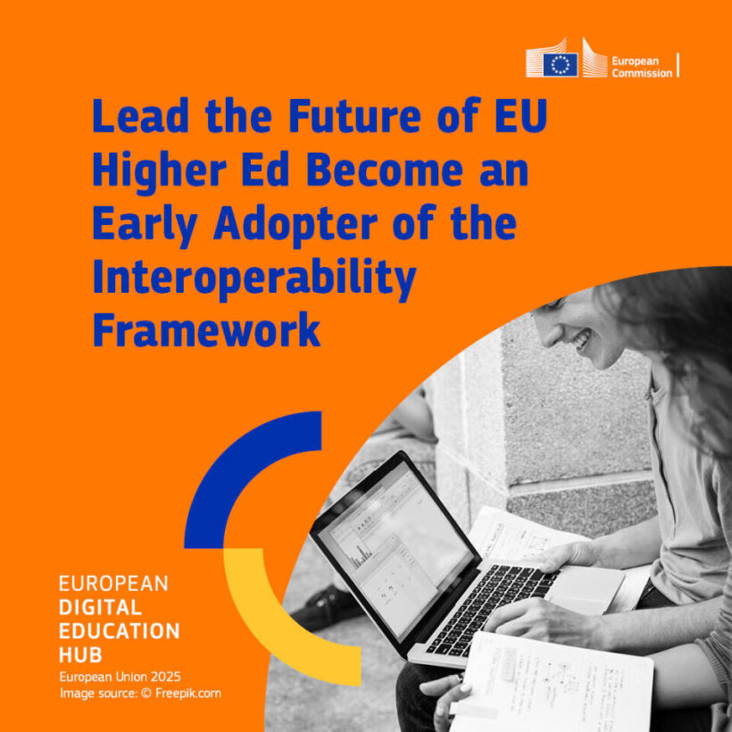 🚀 Are you a higher ed institution or European Universities alliance ready to lead the future of digital collaboration?

Join the HEI Interoperability Framework as an early adopter! 🎓

🔗 Apply by 15 July: europa.eu/!Mm3wn4