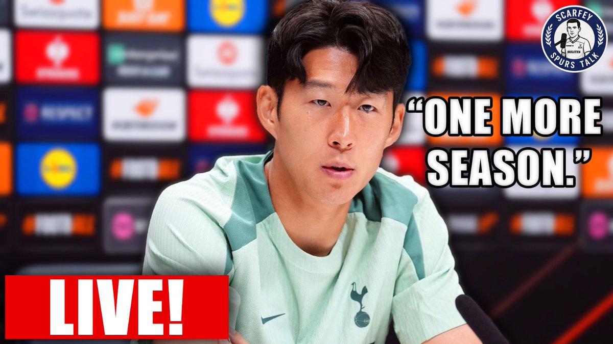 Harry Scarfe 🎙️ (@harryscarfe22) on Twitter photo 🚨 Son To Stay One More Season?
🎙️ Live Tonight 8:15PM 🔛 <a href="/ScarfeySpurTalk/">Scarfey Spurs Talk Podcast</a>
I’ll be joined by <a href="/GaryRWard/">Gary Ward</a>, <a href="/JosepTHFC/">JosepTHFC</a>, @Mikedav84, & <a href="/Pastillio/">James Passey</a> to talk about Son’s future and discuss the latest Tottenham transfer news.
youtube.com/live/cSnwbBgQz… 🚨 Son To Stay One More Season?
🎙️ Live Tonight 8:15PM 🔛 <a href="/ScarfeySpurTalk/">Scarfey Spurs Talk Podcast</a>
I’ll be joined by <a href="/GaryRWard/">Gary Ward</a>, <a href="/JosepTHFC/">JosepTHFC</a>, @Mikedav84, & <a href="/Pastillio/">James Passey</a> to talk about Son’s future and discuss the latest Tottenham transfer news.
youtube.com/live/cSnwbBgQz…