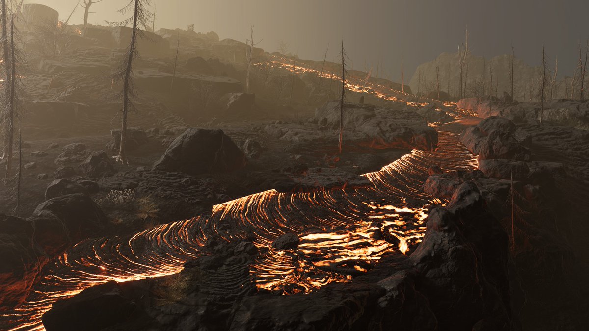 A path, yes - but not for you: remember what happens when you mistake destruction for direction. The earth’s fury carves its own molten roads, but to follow a path of destruction is to surrender your legs - and your last scream, - to the will of fire.