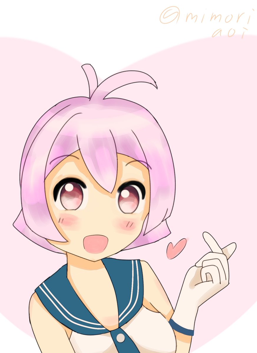 酒匂(艦これ) 「さすがに時間オーバーなのでタグ無しですが、せっかくのお題だったので」|水守＠みもりのイラスト