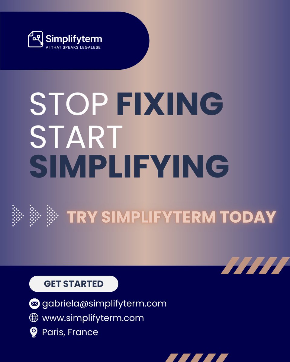 simplifyterm's tweet image. #LegalOps #LawAndAI #legalworkflow #Legal #Tech #AI