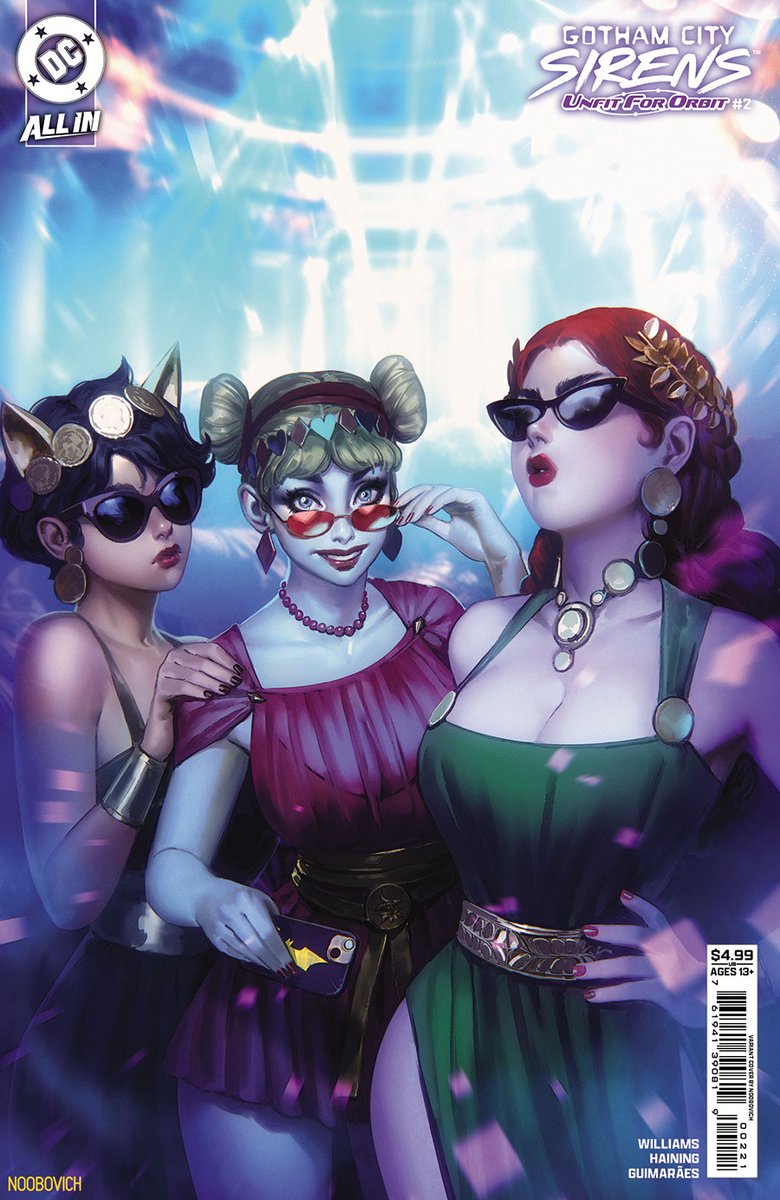 Midtown Comics (@midtowncomics) on Twitter photo MEN MAY BE FROM MARS, BUT BADDIES ARE FROM VENUS!
No, it's these covers by 😍 <a href="/GuillemMarch/">Guillem March</a> + <a href="/noobovich_art/">Noobovich</a> for 📚 #Gotham City Sirens Unfit For Orbit #2
👉ow.ly/1Mk950WlMLY
✏️ <a href="/mymonsterischic/">Leah Williams</a>
🎨 <a href="/hainingart/">海凝 Haining</a>
#DCcomics #ComicBooks #VariantCover #gothamcitysirens MEN MAY BE FROM MARS, BUT BADDIES ARE FROM VENUS!
No, it's these covers by 😍 <a href="/GuillemMarch/">Guillem March</a> + <a href="/noobovich_art/">Noobovich</a> for 📚 #Gotham City Sirens Unfit For Orbit #2
👉ow.ly/1Mk950WlMLY
✏️ <a href="/mymonsterischic/">Leah Williams</a>
🎨 <a href="/hainingart/">海凝 Haining</a>
#DCcomics #ComicBooks #VariantCover #gothamcitysirens