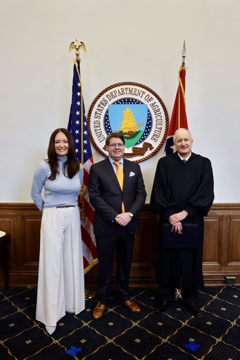 TNFarmBureau's tweet image. It’s official - Stephen Vaden is officially deputy secretary for the U.S. Department of Agriculture! Proud for this Tennessee native and honored to be a part of his swearing-in ceremony today. Looking forward to his work in bettering our most important industry and making sure…