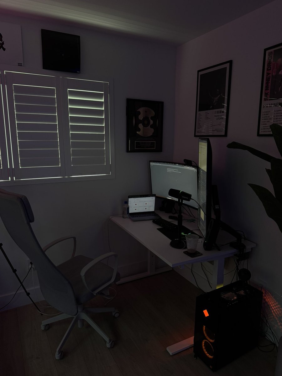 working in the dark is P

then take a break every hour or two and step outside