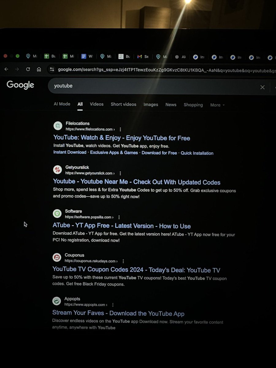 ottcato's tweet photo. Google is completely unusable now. Every time I search something I get SEO’d tf out. Even when you search YouTube — A PLATFORM GOOGLE OWNS — it’s not even in top 5 search results. What a joke. https://t.co/kH0iuj7CyQ