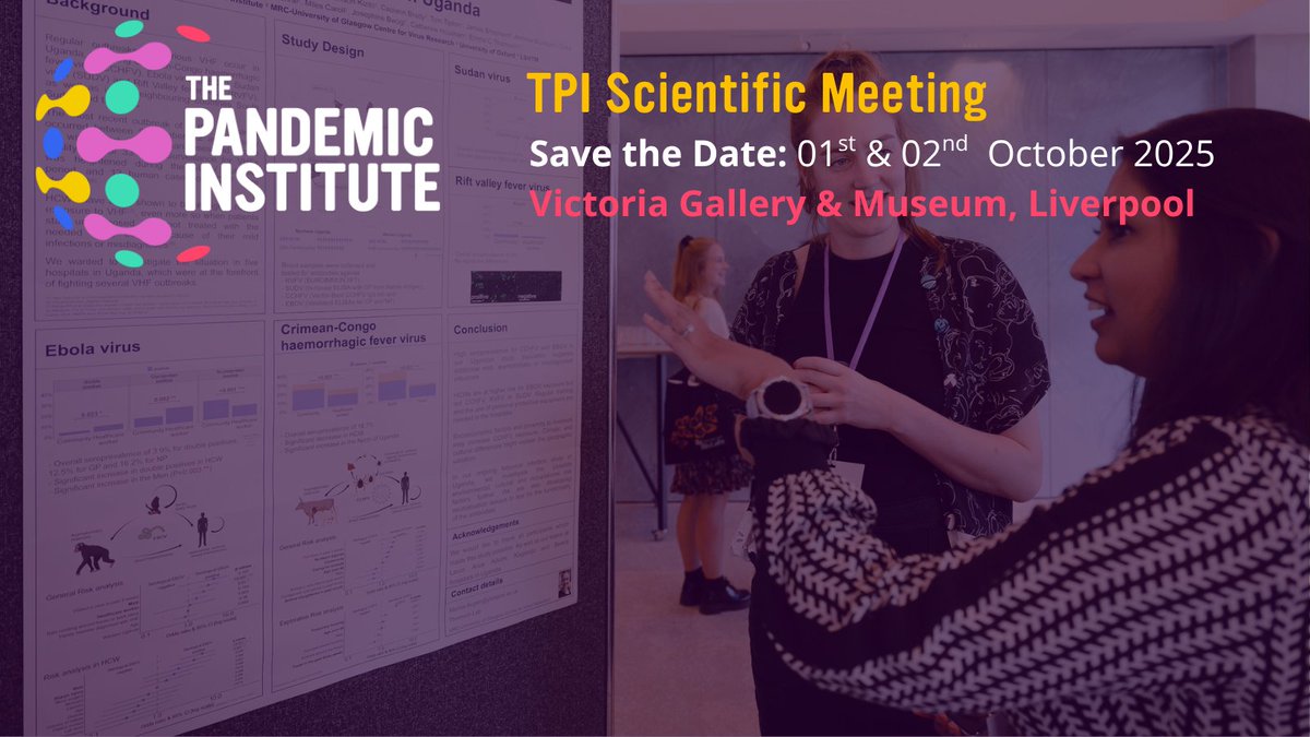 ThePandemicInst's tweet image. Call for Poster Abstracts!

As part of The Pandemic Institute Scientific Meeting this coming 1st &amp;amp; 2nd October, we are pleased to invite poster abstract submissions. Posters must cover an aspect of emerging threats or pandemic science. Find out more here:

thepandemicinstitute.org/news/poster-ab…