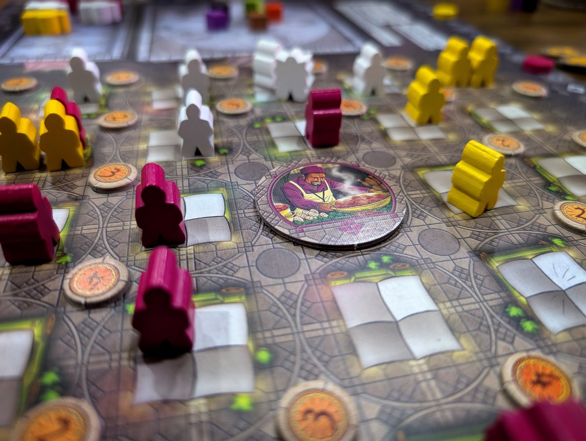 Morocco is far better than the 6.3 rating on BGG and a deal at $17 (link on BGG). Its theme of "Spotting orange juice from rooftops" is preposterous, but the micro/macro area control gameplay is clever and develops over time, leading to rapid-fire scoring in the end.  Go get it.