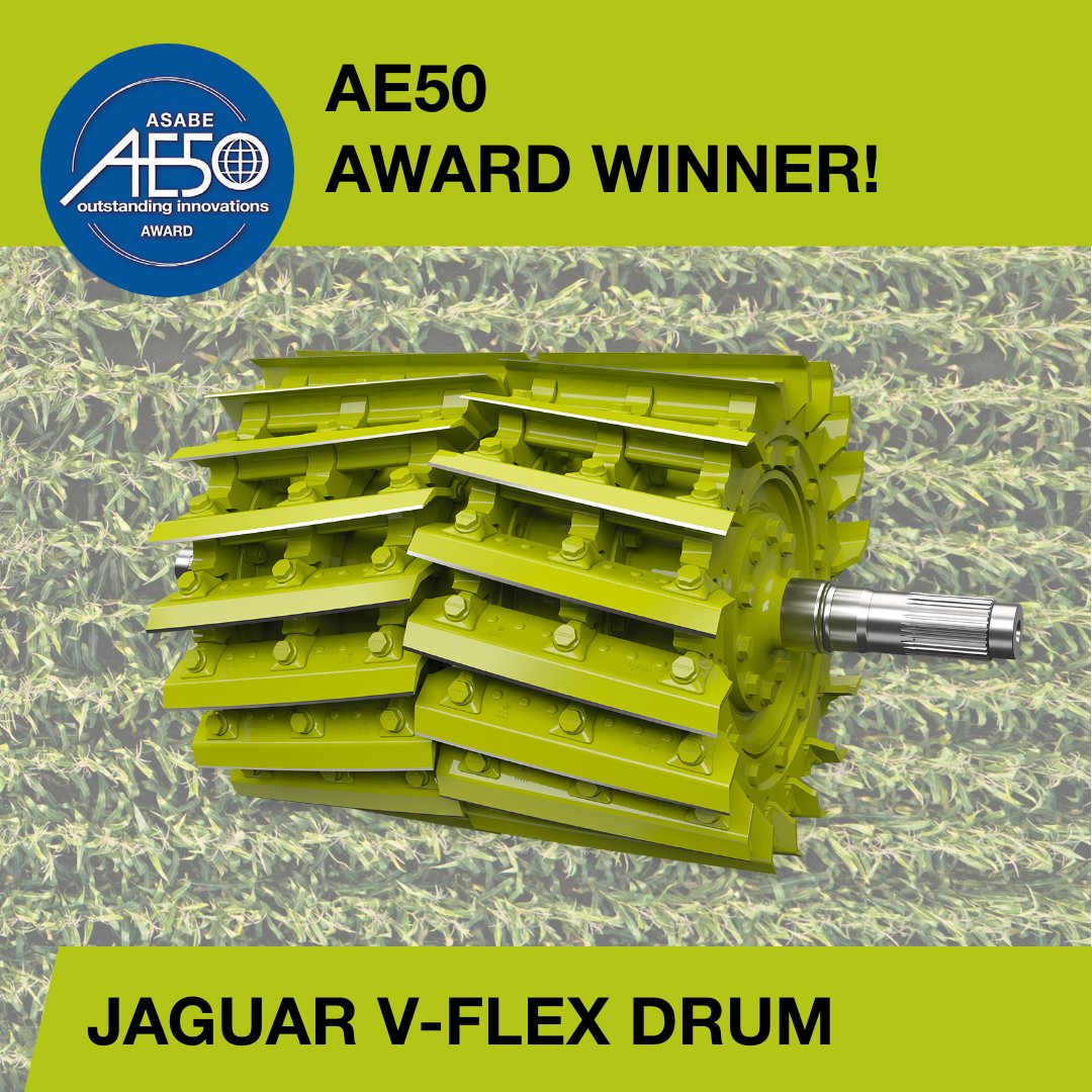 The JAGUAR Earlage Adapter and JAGUAR V-FLEX Drum earned AE50 Awards for their innovative design and unmatched performance! We’re proud to have them recognized for contributing to the farming world.

Call 844-773-7160 to learn more about the lineup!
