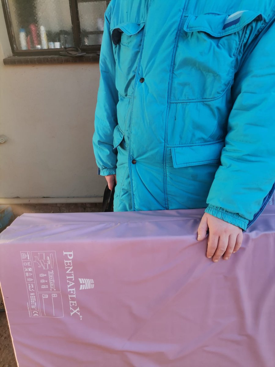 AidGuys's tweet image. Our needy received their new mattress today.