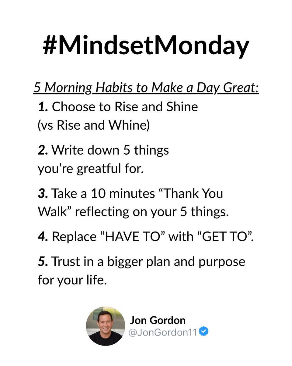 Make every day a GREAT day!! <a href="/JonGordon11/">Jon Gordon</a>