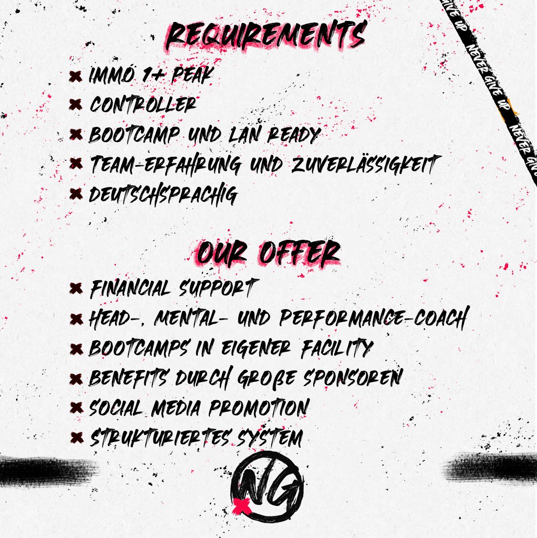 Wir suchen aktuell noch nach einer Spielerin für unser GC Roster💼

Wir freuen uns auf eure Bewerbungen🤝

Bitte bei bambivlr oder ninaaleinn auf DC melden🫡

#VALORANT #gc #lfp #goING #dreamING