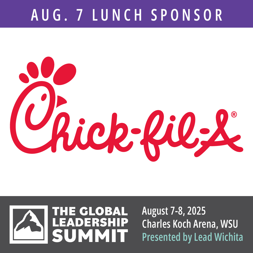 We are excited to welcome back Chick-fil-A as our lunch sponsor on Thursday of the Global Leadership Summit. Connect during lunch with other attendees at the  Summit, Aug. 7-8. See speakers, topics and register today at leadwichita.org/GLS.
#GLS25 #LeadWichita
