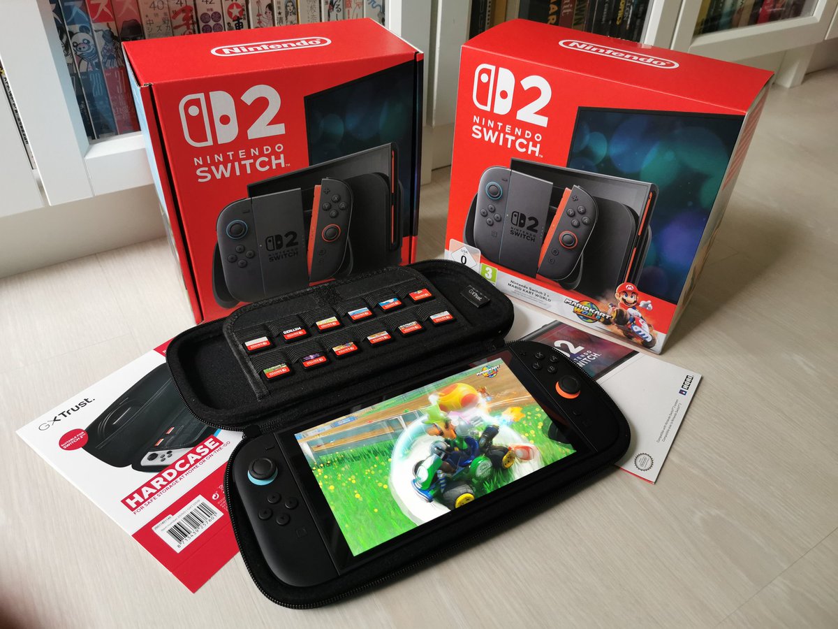 M0RD3N's tweet image. I guess it's time to brag and make it official. Two weeks ago, during my vacation in Poland, I bought a Switch 2 Mario Kart World bundle, and what's better to pair with the latest Nintendo tech if not a couple of Gamecube games? I bought some digital stuff as well, obviously.