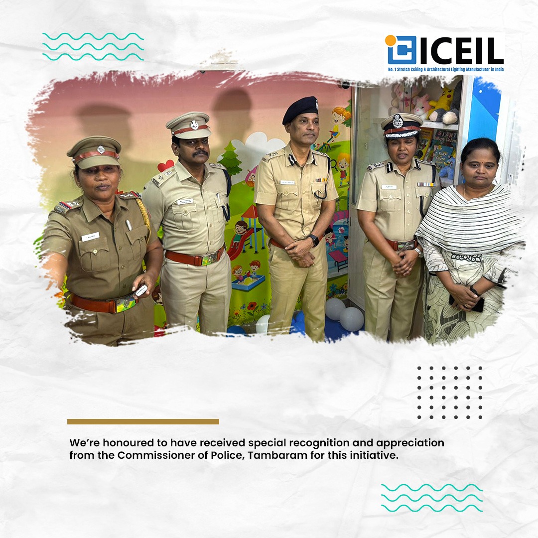 iceilsys's tweet image. ✨ CSR at Iceil ✨ We revamped a Children’s Counselling Center in Perumbakkam free of cost, earning praise from Tambaram Police. Innovation with purpose! 

#iceilsystems #csr #stretchceilings #stretchceilingmanufacturer #lightingmanufacturer #lightingbyiceil