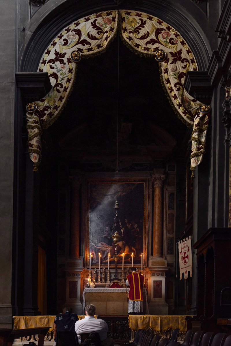 OldStPatsKC's tweet image. “Just” a Side Altar…
Canon Stein’s 15th Anniversary Mass at the Institute’s church in Florence on July 1st