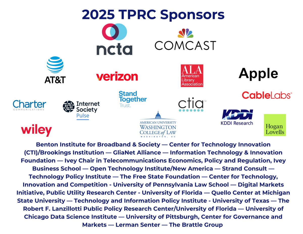 TPRCtweets's tweet image. 🫶We've added a few sponsors to the board! TPRC is so thankful for the partnership of these great organizations!
🎟️Registration for #TPRC53 is now open! Early Bird rates until AUG 15. tprcweb.com/registration
📍Check out the program at: tprcweb.com/program-overvi…