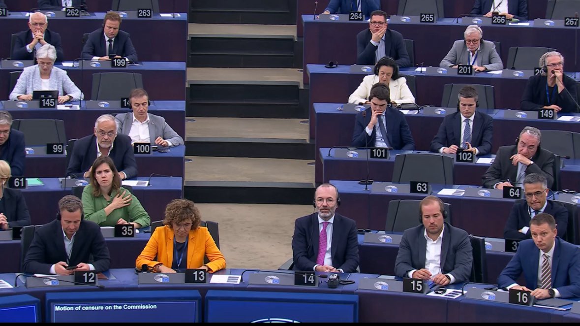 Wow. Who would have said that a motion of censure brought by the far right would have given Europeans the richest democratic debate since the 2009 Lisbon Treaty.

Grateful to the far-right groups to table this #vonderLeyen #VonDerLeyenMUSSWEG