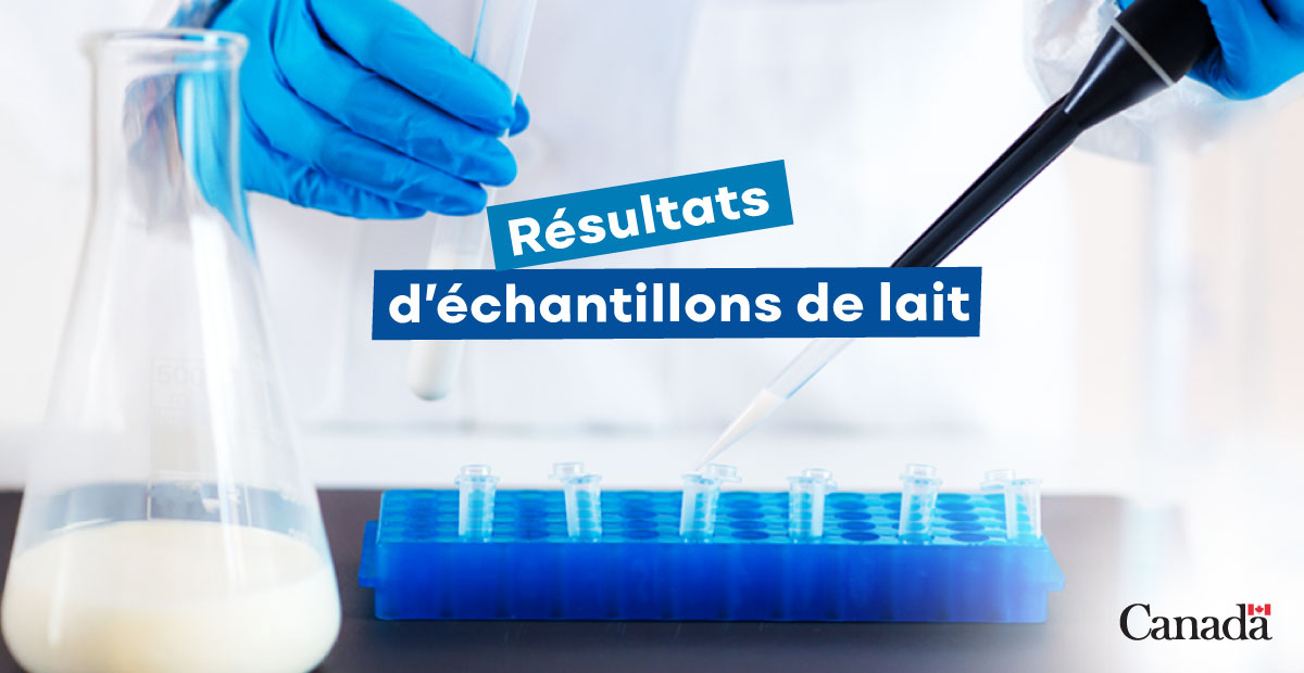 Agence canadienne d'inspection des aliments (@inspectioncanfr) on Twitter photo En date du 30 juin, nous avons analysé 4 544 échantillons de lait des usines de transformation à travers le Canada pour déceler la présence de l’#IAHP.
Les résultats sont arrivés : tous les échantillons sont négatifs 👉 bit.ly/4eFFcHJ
<a href="/GouvCanSante/">Santé Canada et l’ASPC</a> En date du 30 juin, nous avons analysé 4 544 échantillons de lait des usines de transformation à travers le Canada pour déceler la présence de l’#IAHP.
Les résultats sont arrivés : tous les échantillons sont négatifs 👉 bit.ly/4eFFcHJ
<a href="/GouvCanSante/">Santé Canada et l’ASPC</a>