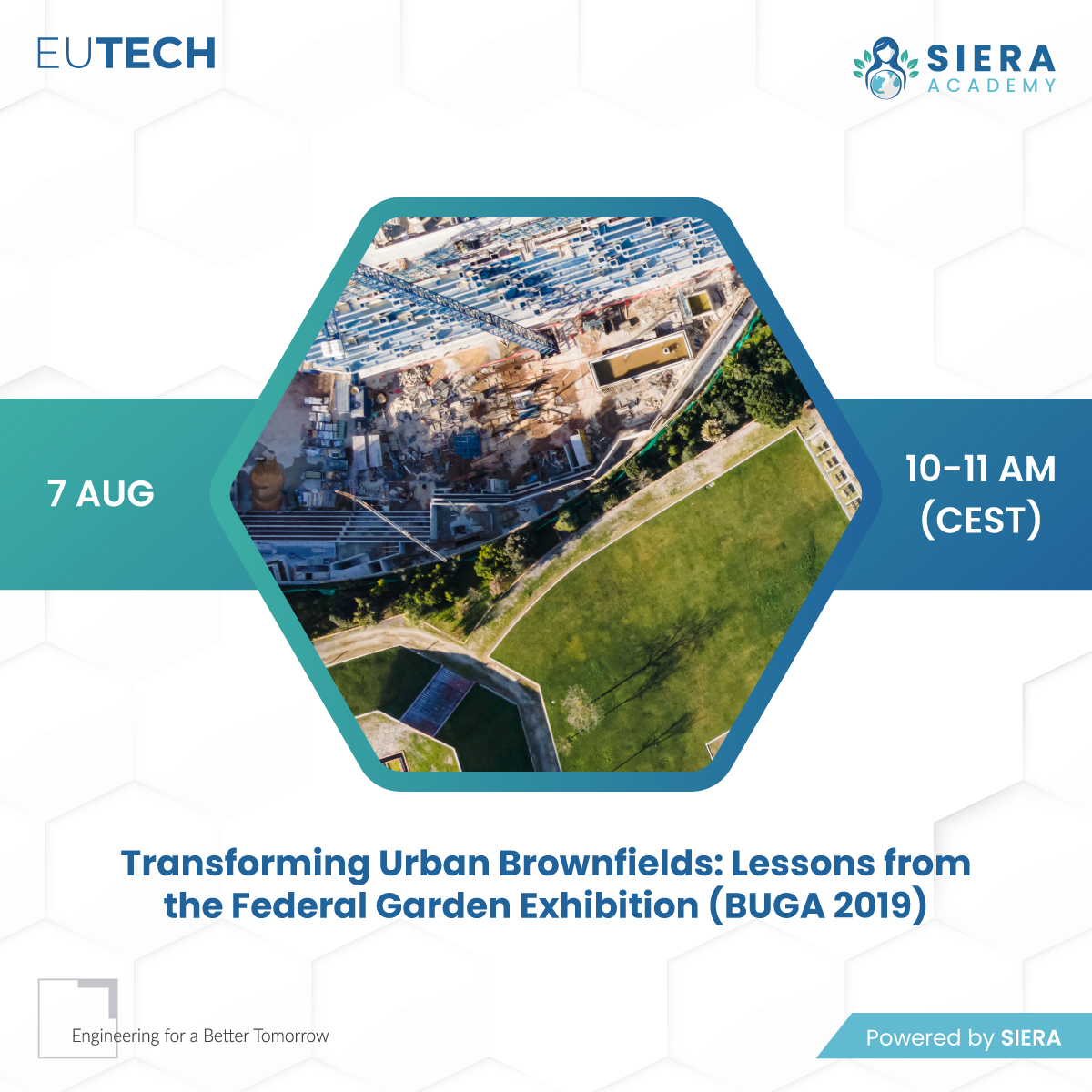 Join our webinar on August 7th to explore how BUGA 2019 has reshaped urban brownfields and learn strategies for sustainable urban renewal.

📅 10-11 AM CEST

🔗 Register: events.teams.microsoft.com/event/d4a7f303…

#SIERA #UrbanRenewal #BrownfieldRedevelopment #Sustainability #SIERAAlliance