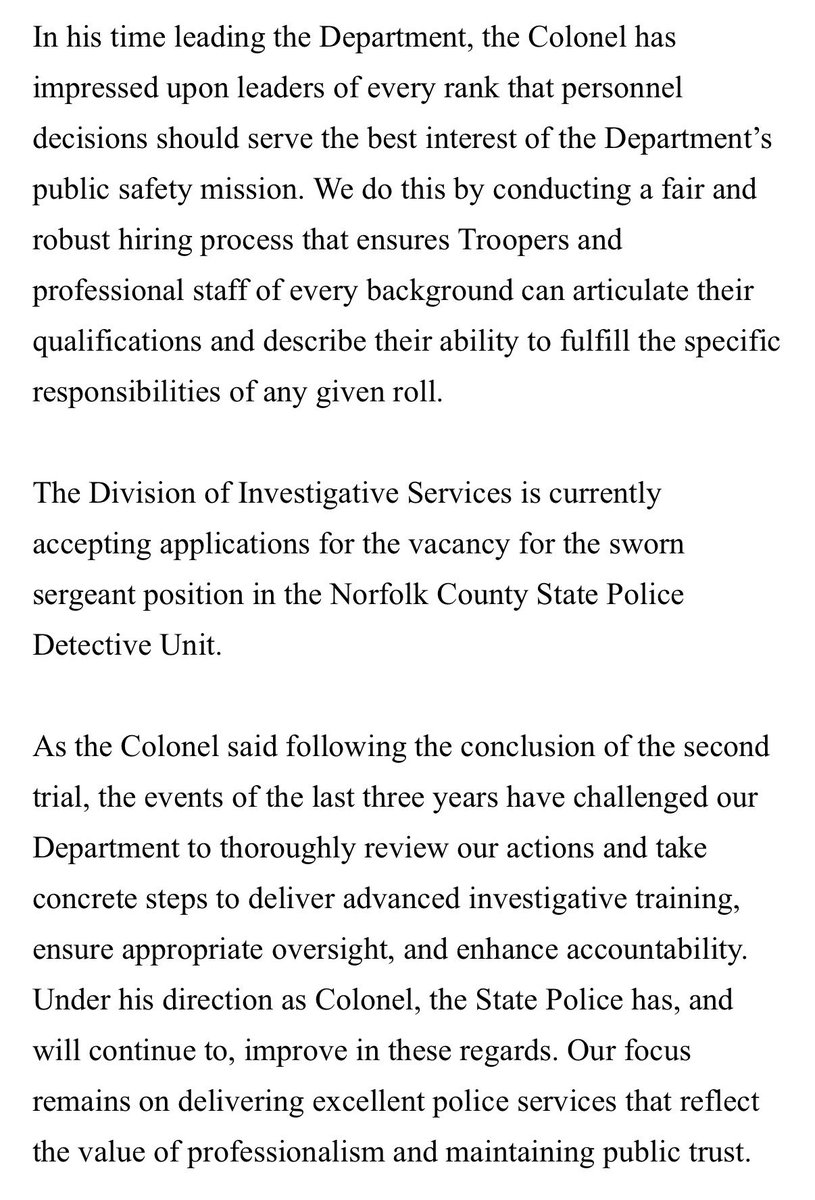 NEW: Massachusetts State Police statement regarding Yuri Bukhenik transfer: