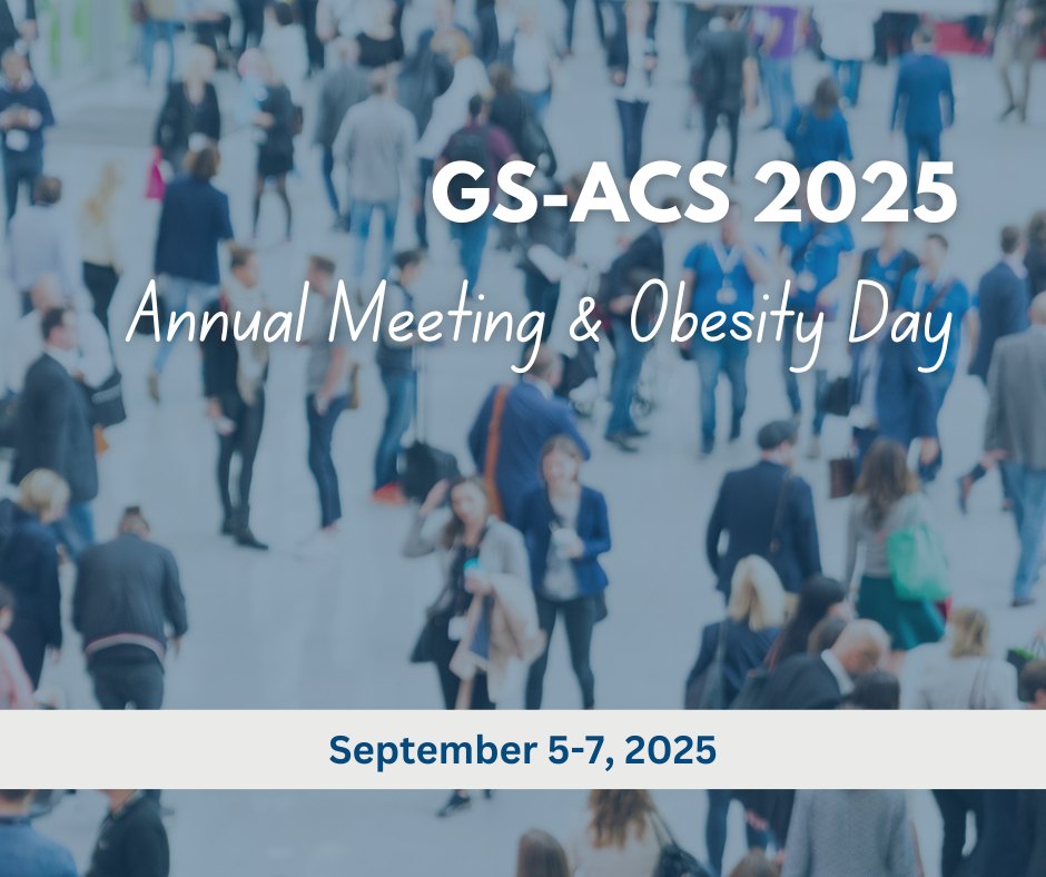 Register for the GS-ACS 2025 Annual Meeting &amp; Obesity Day, taking place at the fabulous Ritz-Carlton on Amelia Island. The Planning Committee has put together a fantastic program. Register today to reserve your place - champ.ly/OoIzRAyG.