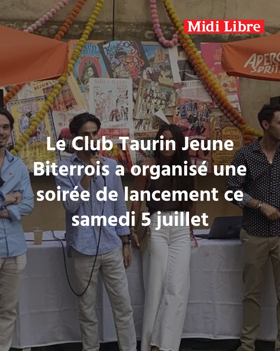Fédérer les jeunes aficionados de Béziers : le Club Taurin Jeune Biterrois a organisé une soirée de lancement ce samedi 5 juillet.
➡️ l.midilibre.fr/C3ge