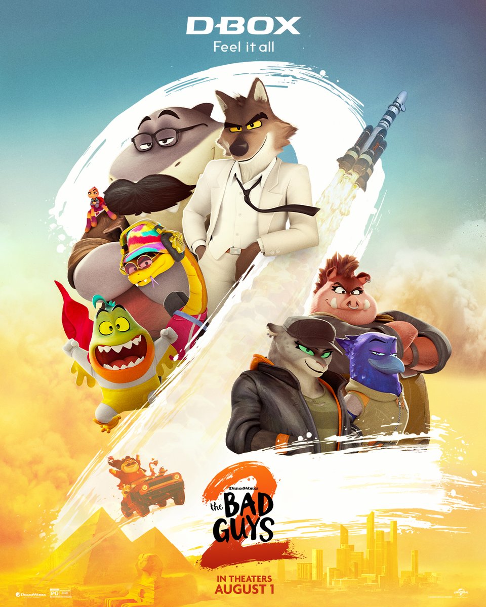 dboxtech's tweet image. 🎬 The Bad Guys are back—and now you can feel all the action in D-BOX!
Grab your tickets now: hubs.la/Q03w26c00
//
🎬Les méchants 2 sont de retour, et maintenant, vous pouvez ressentir toute l’action en D-BOX !
Prenez vos billets maintenant : hubs.la/Q03w26Rm0