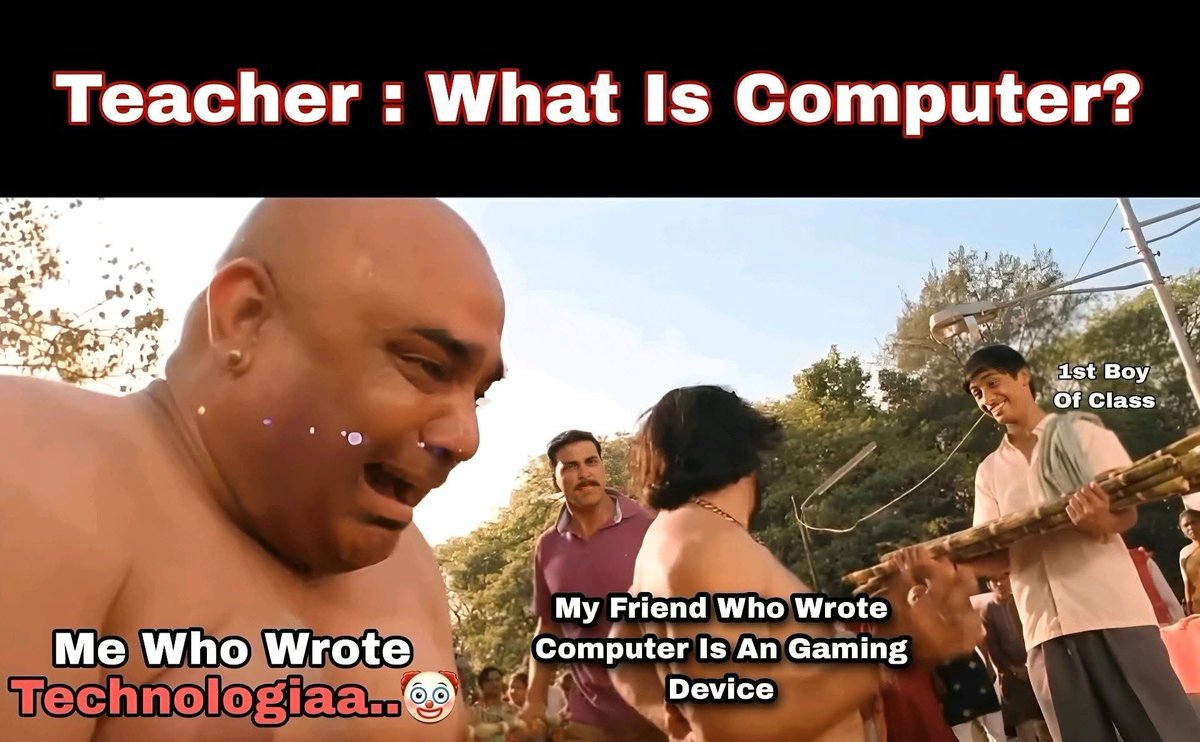 Bruh, is not wrong about computer definition💻😂