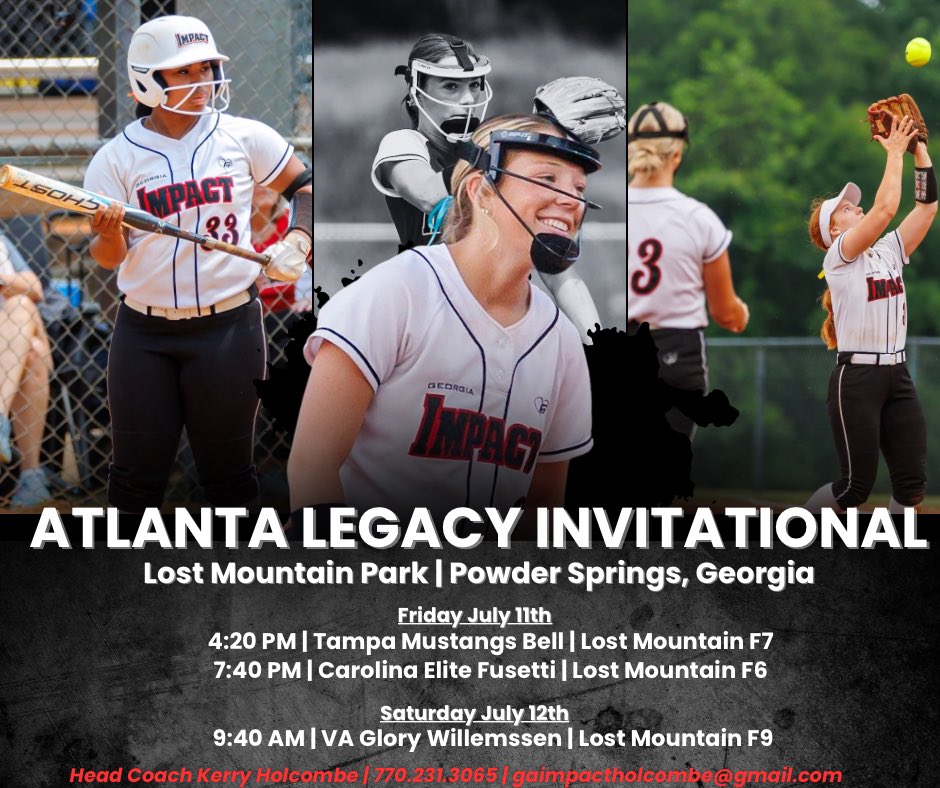 Back at it this weekend for the Atlanta Legacy Alex Wilcox Invitational ❤️ Bracket play will begin after our 9:40 game Saturday! #GoImpact
