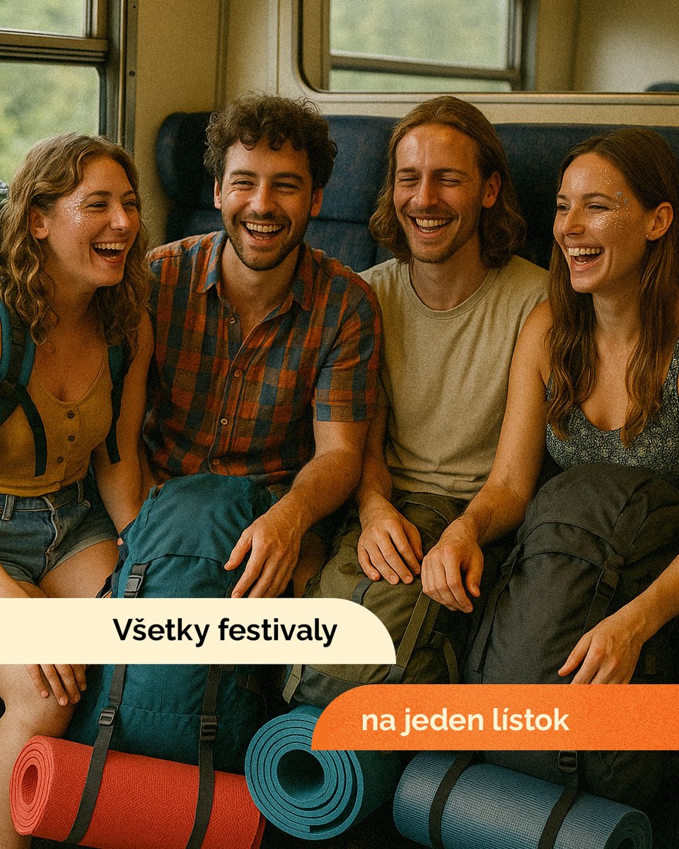 🎉 Pohoda, Grape, Hip-hop žije, Uprising…

1 lístok ťa vezme na všetky festivaly, tripy a aftery po Slovensku. Cestuješ s kamošmi bez dohadovačiek, kto bude šofér a bez starostí s parkovaním.😜 Lístok SLOVAK JUNIOR mesačný si kúpiš za 29 € s platnou kartou KLASIK JUNIOR.