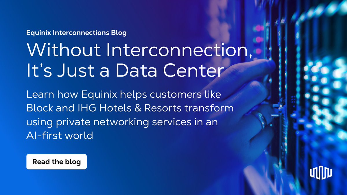 What separates a high performance data center from a conventional data center? Network connectivity is a big part of it. Learn how leading enterprises are using interconnection to get the full value of their partner ecosystem. eqix.it/44NfA9H