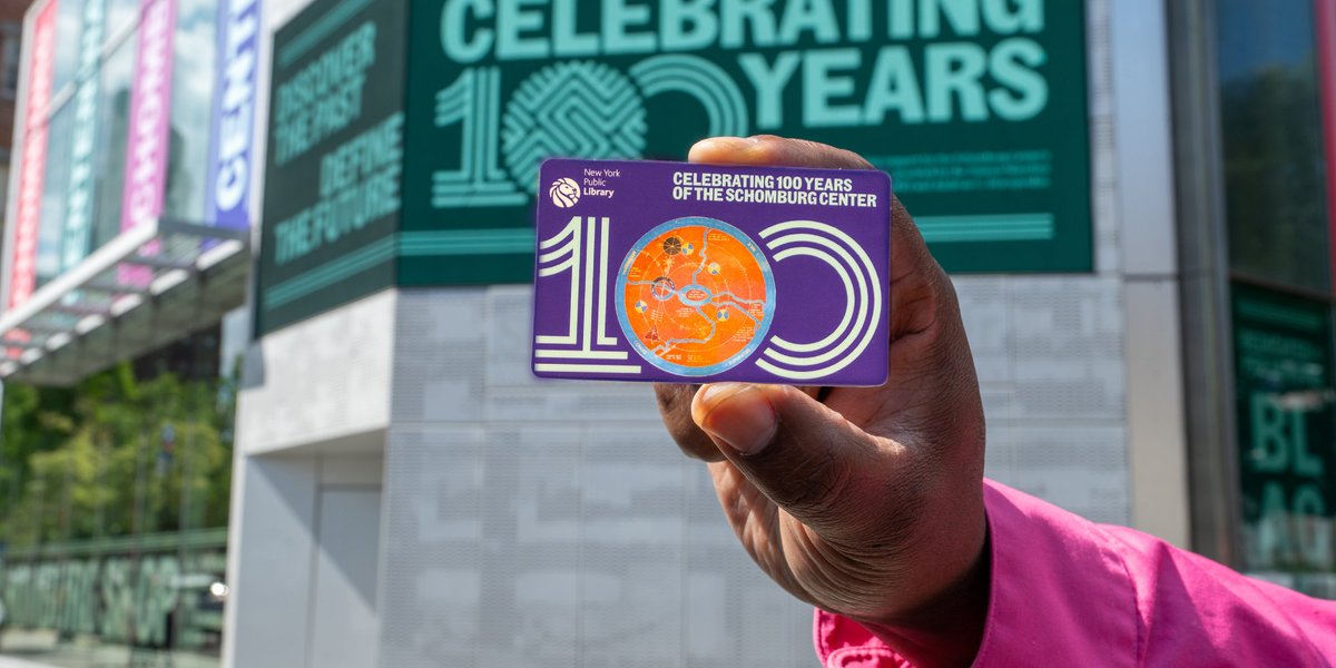 Sign up for our special-edition #Schomburg100 Library Card! It features imagery from Rivers, the brass cosmogram and public art installation located in our lobby that honors our founder #ArturoSchomburg and #poet #LangstonHughes. #SchomburgCenter 
ow.ly/nK0i50WlntS
