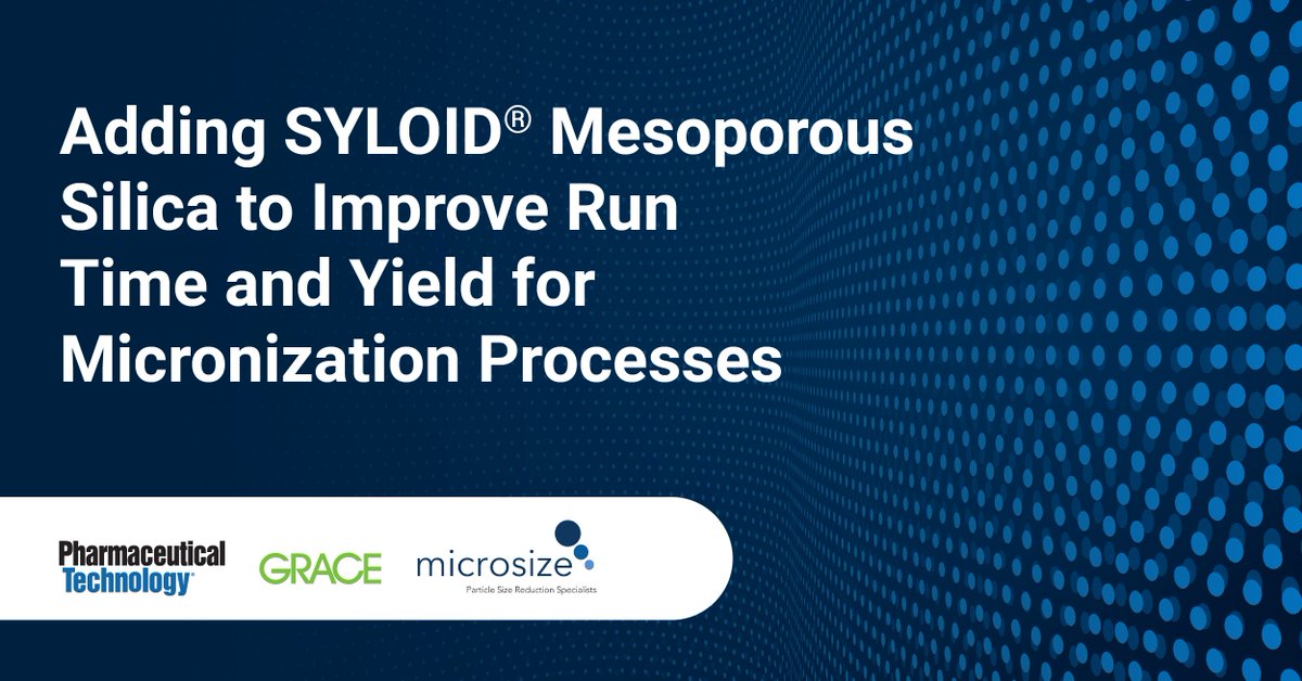 Better yield. Shorter run time. Same equipment.

Discover how incorporating SYLOID® mesoporous silica into your jet milling process improves manufacturing efficiency—especially for tough-to-micronize APIs.

Get the case study: hubs.li/Q03vd9bQ0