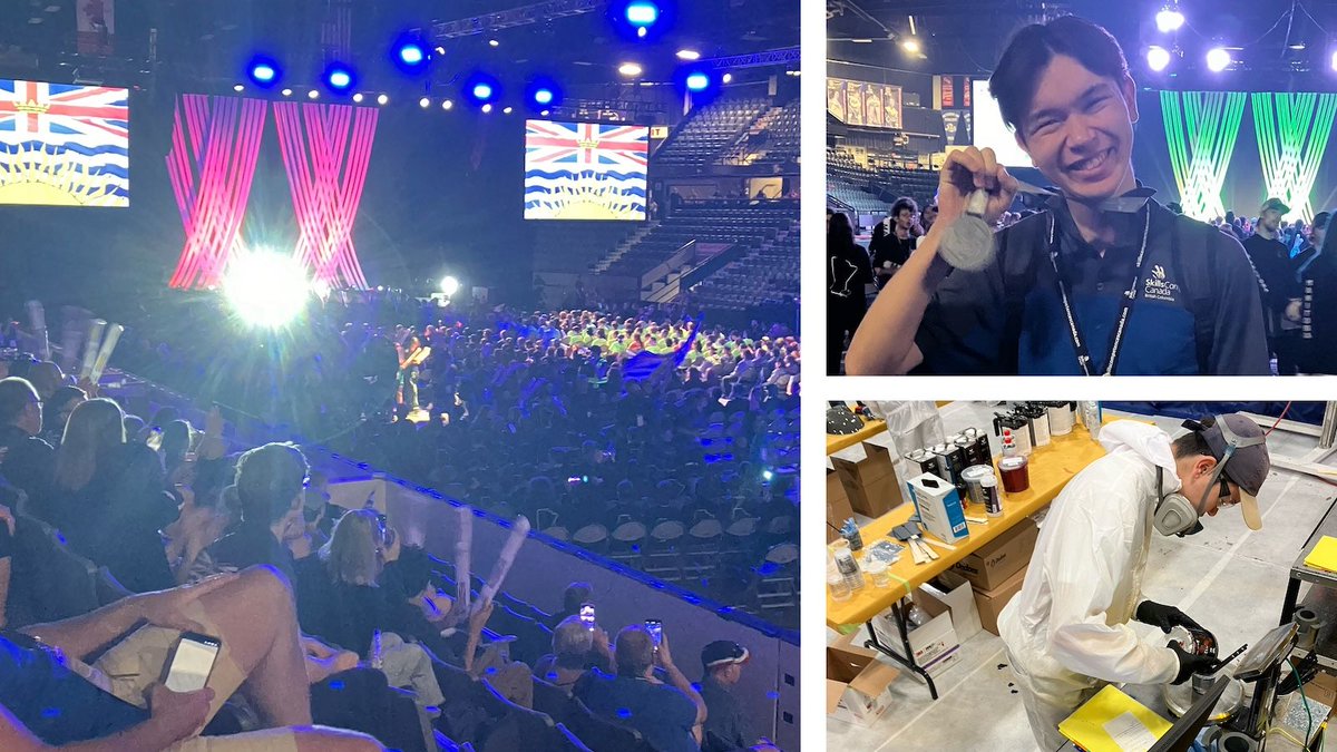 🔧🏅 Malakai Kameya earned himself a silver medal in auto refinishing at the national Skills Canada competition — a remarkable achievement powered by talent, determination and the district’s Youth TRAIN in Trades program. buff.ly/nIBeirH
