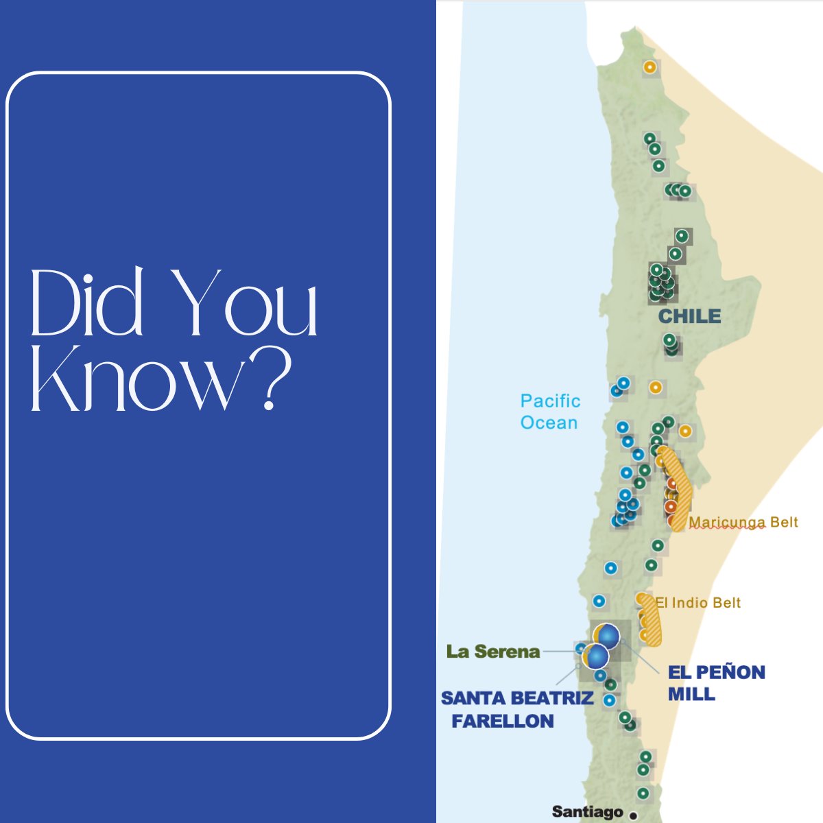 AltiplanoMetals's tweet image. Chile isn’t just the top copper producer in the world, it’s also home to one of the most significant IOCG (Iron Oxide-Copper-Gold) belts.

 Why does it matter? With increasing global demand for critical minerals, the IOCG belt is a strategic asset for Chile and the world!