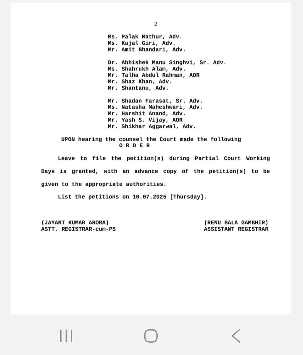 poonamjourno's tweet image. SC to hear on 10th July the petitions challenging the EC's Special Intensive Revision of electoral rolls in #Bihar
#ElectionCommission #BiharElections2025