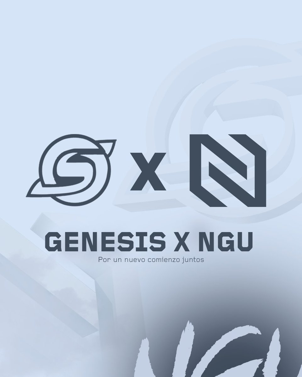 ⚠️Comunicado oficial⚠️

<a href="/GenesisSeriess/">Genesis eSports Club</a> X <a href="/NGU_eSports_/">NGU eSports</a> 

SE HIZO REALIDAD 🤝🦘

#WeNGU💛