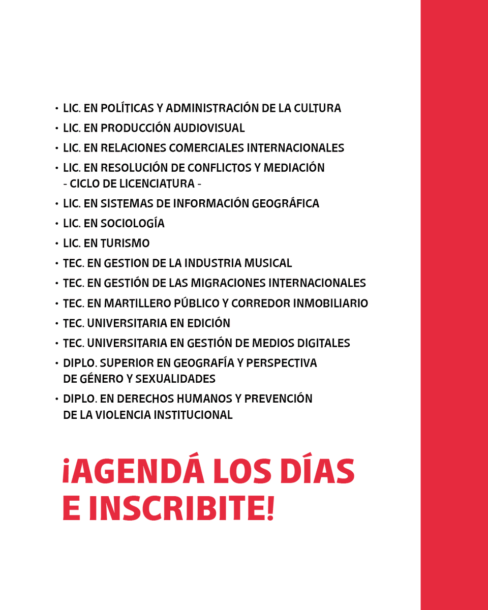 UNTREF's tweet photo. 🚀 Abierta la inscripción a #UNTREFVirtual para el 2° Cuatrimestre 2025.
Estudiá tu carrera de grado o diplomatura con la flexibilidad que necesitás. ¡Tenés tiempo hasta el 31 de JULIO! 🗓️
💻 Más info e inscripciones: https://t.co/3Gz3SF6yRq📞 Consultas: 45 9 11 4980-236 https://t.co/w5w08ofpT8