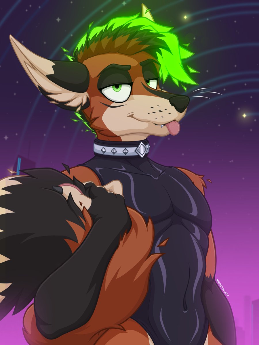KelaniKurtOtter's tweet image. &quot;Blinding stars&quot;

Second part of the pair of busts featuring cute vulparii! This &quot;experimental&quot; style was a lot of fun to work with, and I will definitely do more things like this in future. :3