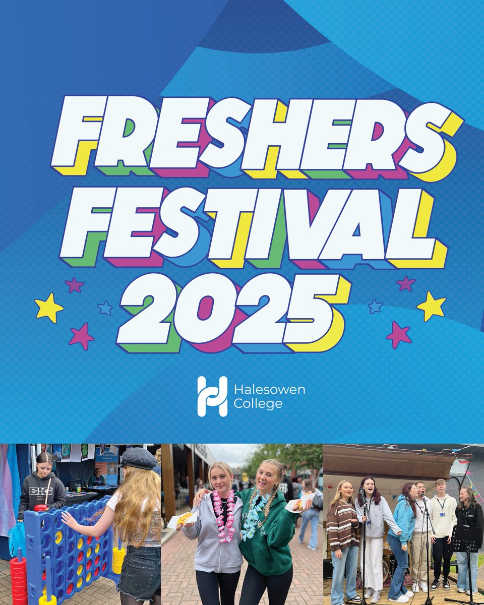 We’re really looking forward to seeing everyone at our first day of Freshers Festival tomorrow! ☀️🍦🎉😎

#Freshers #HalesowenCollege #FreshersFestival #WelcomeToHalesowenCollege
