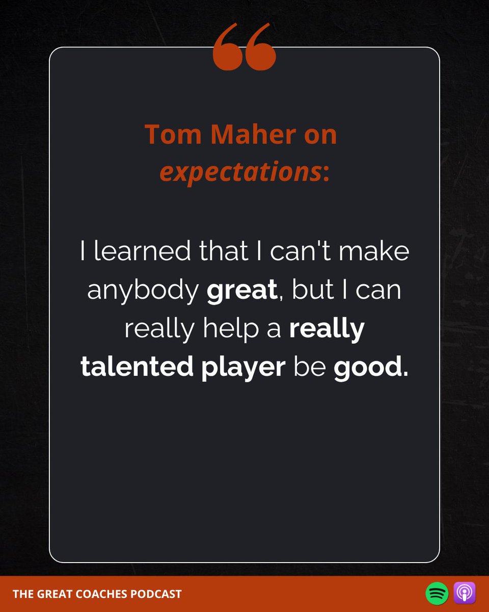 CoachesGreat's tweet image. Even a six-time Olympic coach has to set realistic expectations and acknowledge certain limitations.
Listen to our interview with Great Coach Tom Maher in this week's podcast, available now.
🎧 Apple bit.ly/3IbbEXK
🔉 Spotify bit.ly/4ez9Ofm
#Podcast…